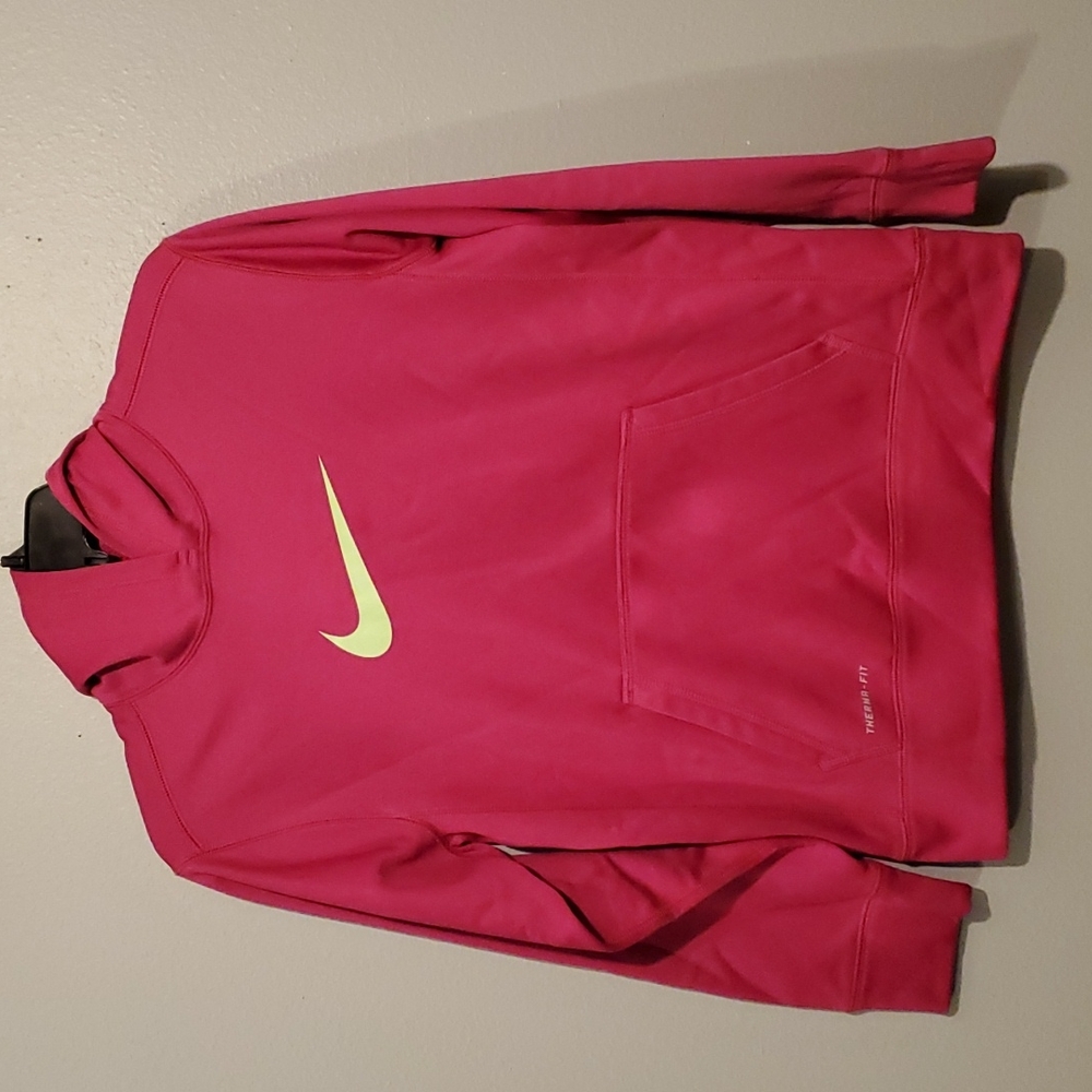 ☆HOST PICK☆ Nike Therma Fit Hoodie size L pink green